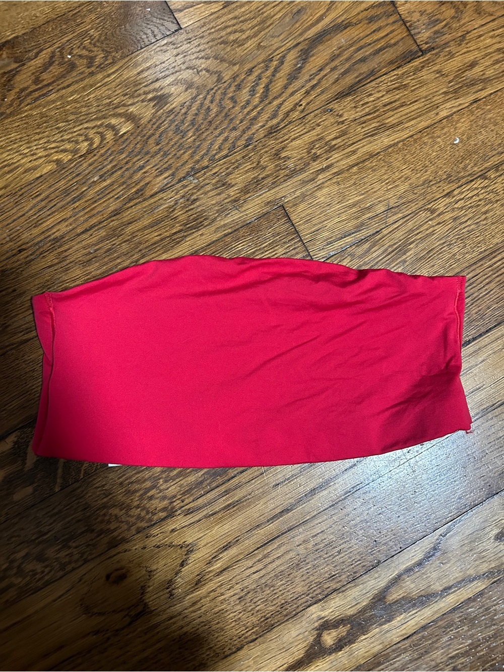 PINK Victoria's Secret Red Strapless Bandeau Top